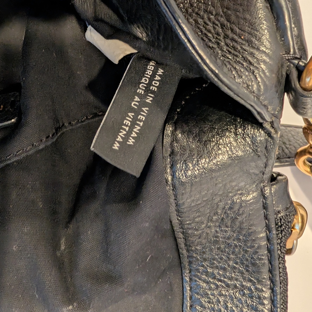Marc Jacobs Black Crossbody Natasha Bag with Gold Accents - Picture 7 of 10